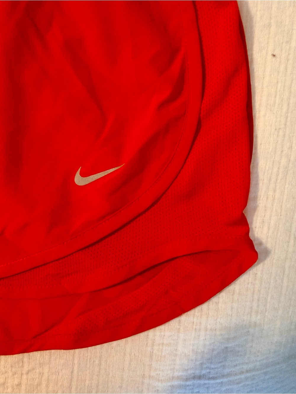 Nike Red Women's Athletic Shorts - Picture 3 of 3